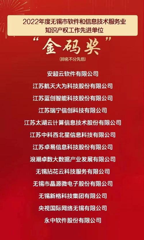 重磅！無錫市軟件和信息技術(shù)服務(wù)業(yè)年度榜單揭曉，數(shù)字化轉(zhuǎn)型步伐再加速